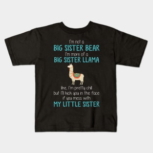 I_m More Of A Sister LLama Funny Kids T-Shirt